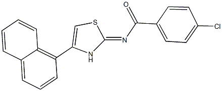 4-chloro-N-[4-(1-naphthyl)-1,3-thiazol-2-yl]benzamide|