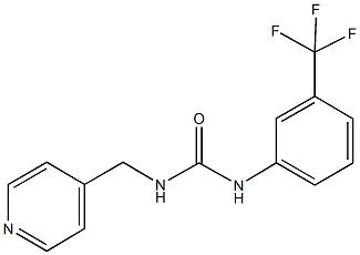 N-(4-pyridinylmethyl)-N'-[3-(trifluoromethyl)phenyl]urea Structure