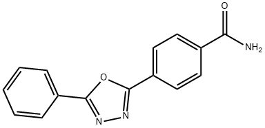 4-(5-phenyl-1,3,4-oxadiazol-2-yl)benzamide Struktur