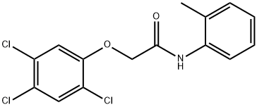 N-(2-methylphenyl)-2-(2,4,5-trichlorophenoxy)acetamide Struktur