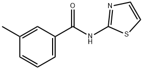 3-methyl-N-(1,3-thiazol-2-yl)benzamide 化学構造式
