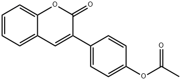 4-(2-oxo-2H-chromen-3-yl)phenyl acetate,2005-94-9,结构式