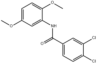 3,4-dichloro-N-(2,5-dimethoxyphenyl)benzamide Structure