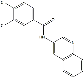 3,4-dichloro-N-(3-quinolinyl)benzamide Structure