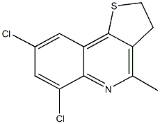 6,8-dichloro-4-methyl-2,3-dihydrothieno[3,2-c]quinoline,200932-33-8,结构式