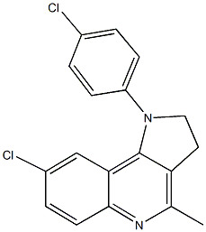 200932-37-2 8-chloro-1-(4-chlorophenyl)-4-methyl-2,3-dihydro-1H-pyrrolo[3,2-c]quinoline