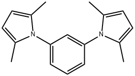 1-[3-(2,5-dimethyl-1H-pyrrol-1-yl)phenyl]-2,5-dimethyl-1H-pyrrole,201023-86-1,结构式