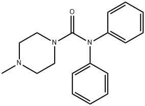 4-methyl-N,N-diphenyl-1-piperazinecarboxamide 结构式