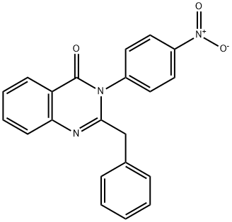 2-benzyl-3-{4-nitrophenyl}-4(3H)-quinazolinone,201293-05-2,结构式