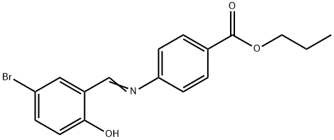 propyl 4-[(5-bromo-2-hydroxybenzylidene)amino]benzoate|