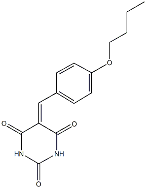 5-(4-butoxybenzylidene)-2,4,6(1H,3H,5H)-pyrimidinetrione Structure