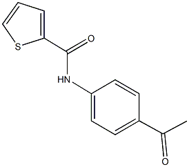 N-(4-acetylphenyl)thiophene-2-carboxamide Struktur