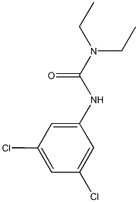 N'-(3,5-dichlorophenyl)-N,N-diethylurea 化学構造式