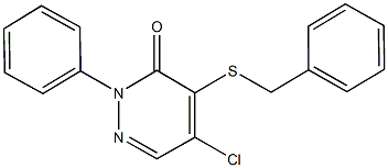 4-(benzylsulfanyl)-5-chloro-2-phenyl-3(2H)-pyridazinone|