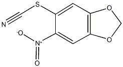 6-nitro-1,3-benzodioxol-5-yl thiocyanate,201990-49-0,结构式