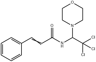 3-phenyl-N-[2,2,2-trichloro-1-(4-morpholinyl)ethyl]acrylamide Struktur