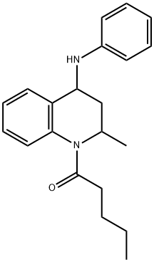 N-(2-methyl-1-pentanoyl-1,2,3,4-tetrahydro-4-quinolinyl)-N-phenylamine,202065-36-9,结构式