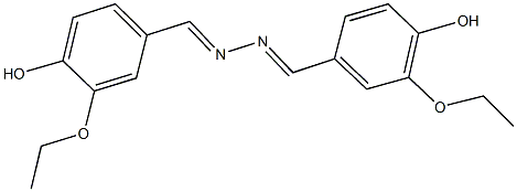 3-ethoxy-4-hydroxybenzaldehyde (3-ethoxy-4-hydroxybenzylidene)hydrazone,202068-65-3,结构式