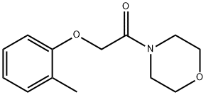 4-[(2-methylphenoxy)acetyl]morpholine 化学構造式
