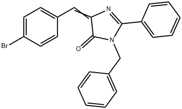 3-benzyl-5-(4-bromobenzylidene)-2-phenyl-3,5-dihydro-4H-imidazol-4-one Struktur