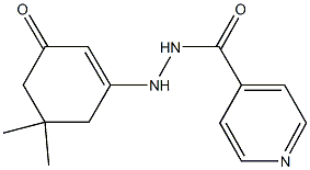 N'-(5,5-dimethyl-3-oxo-1-cyclohexen-1-yl)isonicotinohydrazide Structure