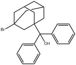 (3-bromo-1-adamantyl)(diphenyl)methanol Structure