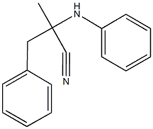 2-anilino-2-methyl-3-phenylpropanenitrile Structure