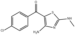 [4-amino-2-(methylamino)-1,3-thiazol-5-yl](4-chlorophenyl)methanone 结构式