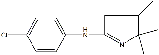 N-(4-chlorophenyl)-N-(2,2,3-trimethyl-3,4-dihydro-2H-pyrrol-5-yl)amine,20447-64-7,结构式