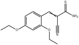 2-cyano-3-(2,4-diethoxyphenyl)-2-propenethioamide|