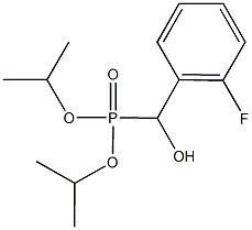 diisopropyl (2-fluorophenyl)(hydroxy)methylphosphonate 结构式