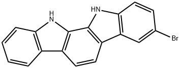 3-bromo-11,12-dihydroindolo[2,3-a]carbazole,206447-74-7,结构式