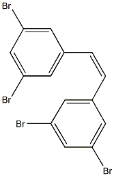 1,3-dibromo-5-[2-(3,5-dibromophenyl)vinyl]benzene Struktur