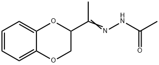 N'-[1-(2,3-dihydro-1,4-benzodioxin-2-yl)ethylidene]acetohydrazide Struktur