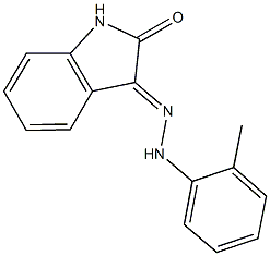 1H-indole-2,3-dione 3-[(2-methylphenyl)hydrazone] Structure