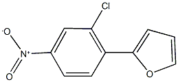 2-(2-chloro-4-nitrophenyl)furan 化学構造式