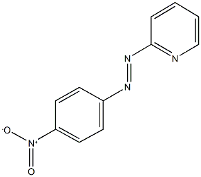 2-({4-nitrophenyl}diazenyl)pyridine 化学構造式