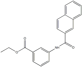 ethyl 3-(2-naphthoylamino)benzoate Struktur