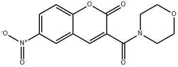 6-nitro-3-(4-morpholinylcarbonyl)-2H-chromen-2-one Struktur