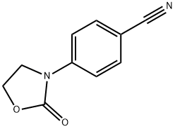 4-(2-氧代-1,3-噁唑烷-3-基)苯甲腈, 208709-23-3, 结构式