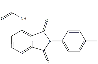 N-[2-(4-methylphenyl)-1,3-dioxo-2,3-dihydro-1H-isoindol-4-yl]acetamide Structure