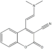4-[2-(dimethylamino)vinyl]-2-oxo-2H-chromene-3-carbonitrile 化学構造式