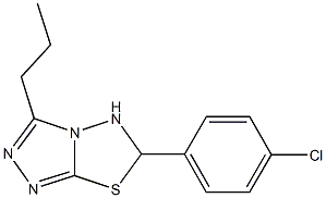 6-(4-chlorophenyl)-3-propyl-5,6-dihydro[1,2,4]triazolo[3,4-b][1,3,4]thiadiazole Structure