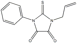 1-allyl-3-phenyl-2-thioxoimidazolidine-4,5-dione Struktur