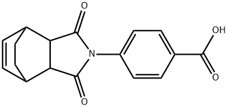 4-(3,5-dioxo-4-azatricyclo[5.2.2.0~2,6~]undec-8-en-4-yl)benzoic acid Structure