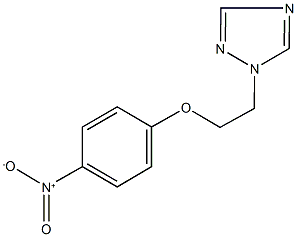 1-(2-{4-nitrophenoxy}ethyl)-1H-1,2,4-triazole Structure