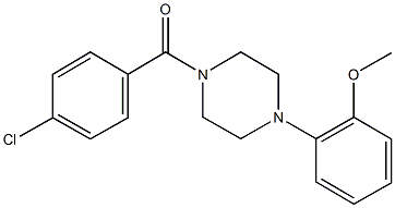 2-[4-(4-chlorobenzoyl)-1-piperazinyl]phenyl methyl ether|