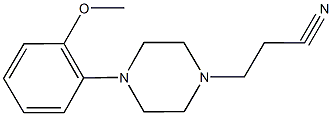 3-[4-(2-methoxyphenyl)-1-piperazinyl]propanenitrile Struktur