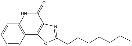 2-heptyl[1,3]oxazolo[4,5-c]quinolin-4(5H)-one Structure