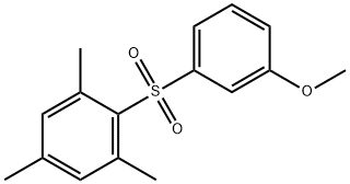 2-[(3-METHOXYPHENYL)SULFONYL]-1,3,5-TRIMETHYLBENZENE, 21213-30-9, 结构式